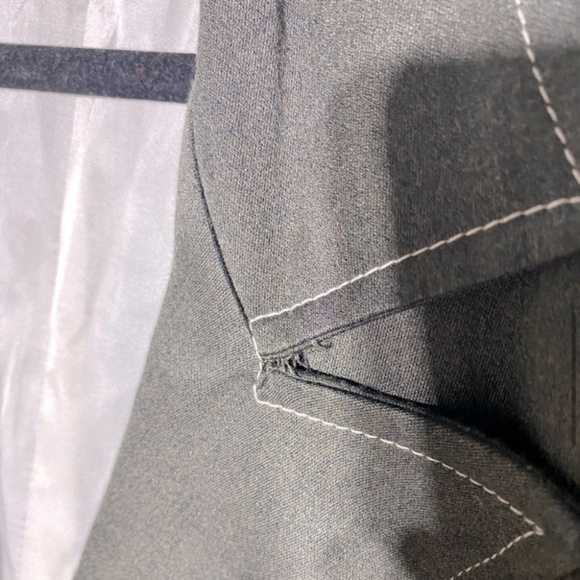 Adina Grey Green Embroidered Blazer M - Picture 10 of 14